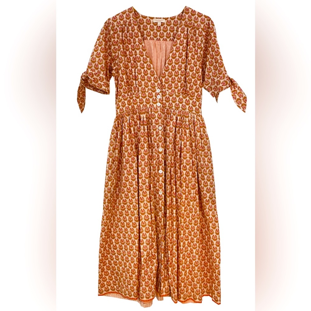 Pink Chicken Farah Dress Peachy Floral